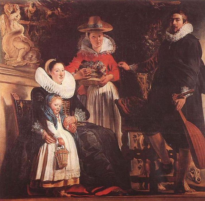 Якоб Йорданс "Семья Йорданса в саду", около 1621-1622гг.