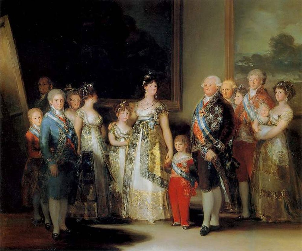  Франсиско Гойя "Портрет cемьи Карла IV", 1800г.