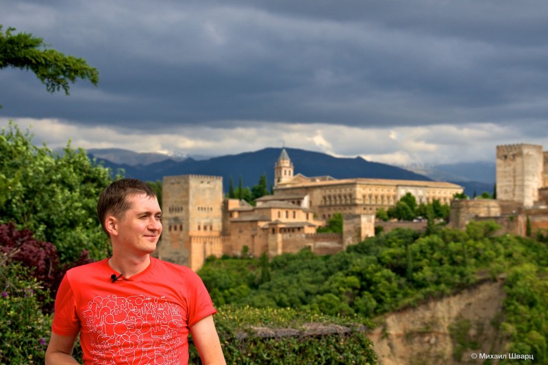 Дворец Альгамбра в Гранаде, Андалусия