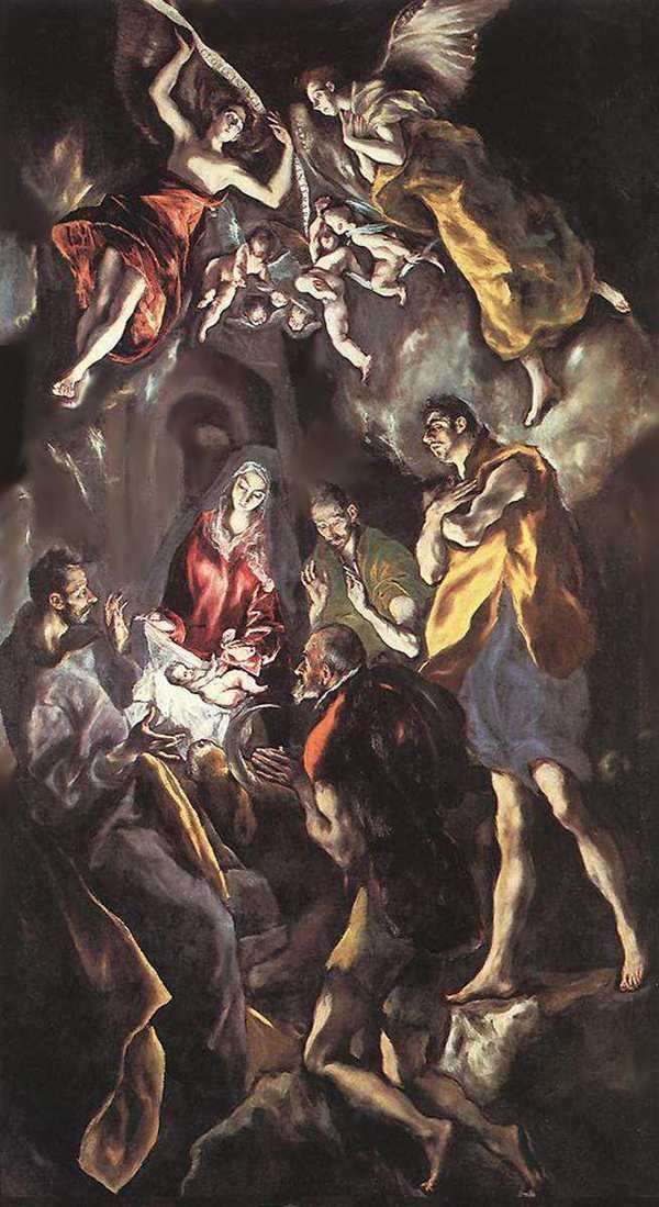Эль Греко "Поклонение пастухов", 1612-1613гг.