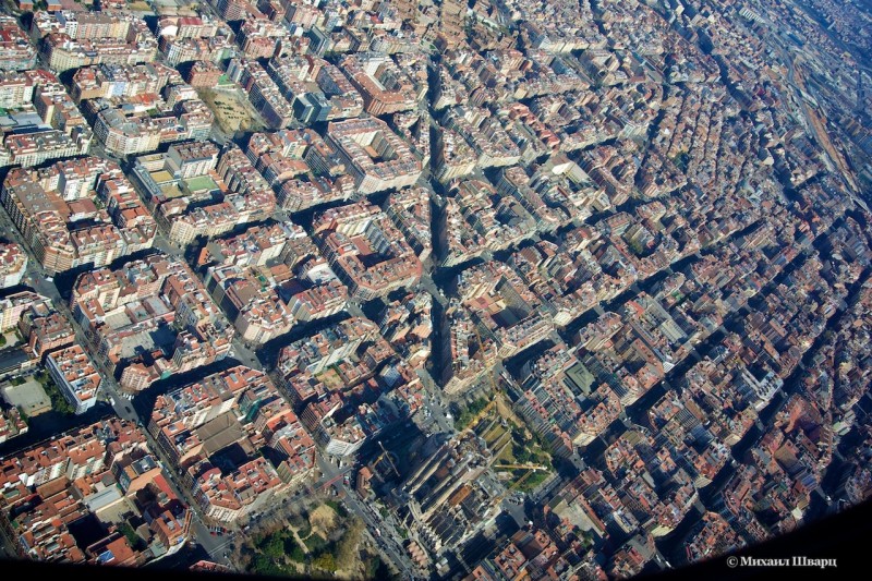 Барселона с вертолета
