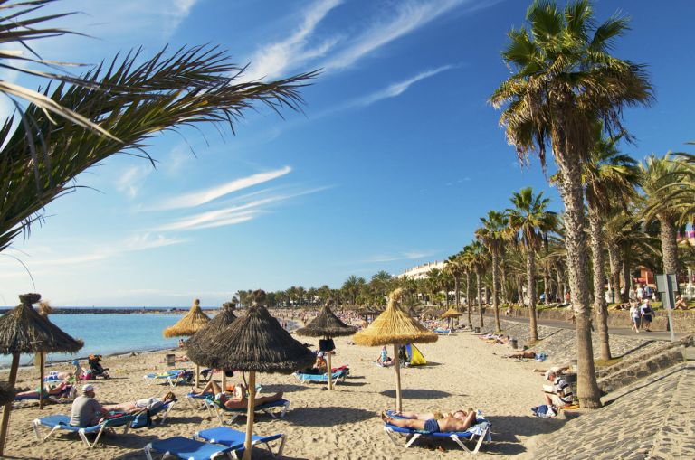 Пляж Playa del Camison на курорте Плайя-де-лас-Америкас