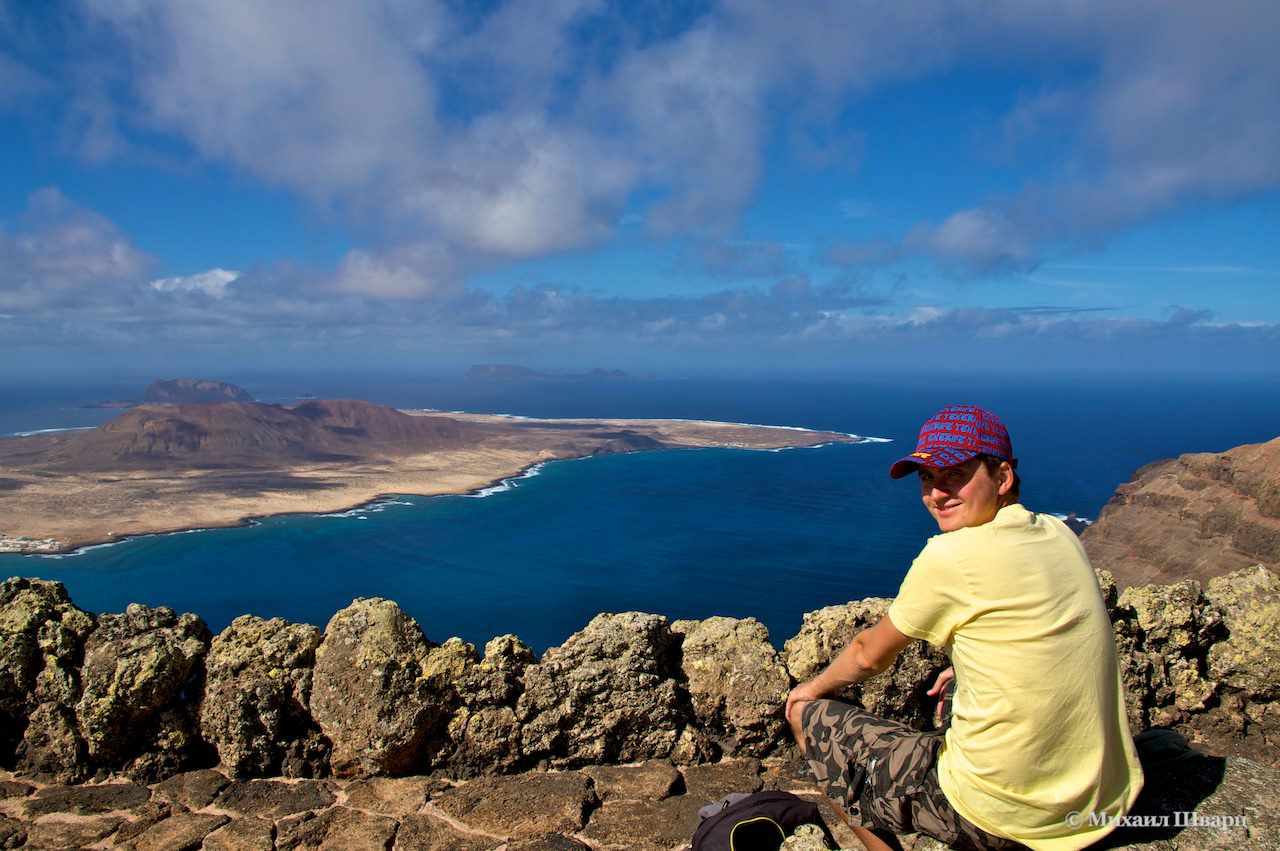 Viewpoint in the north of Lanzarote