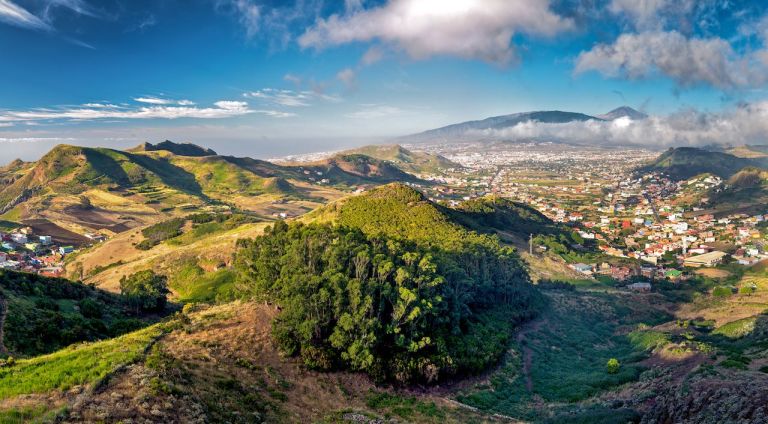 Вид со смотровой площадки Mirador de Jardina, о. Тенерифе
