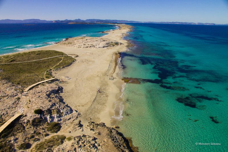 пляж Сес Ильетас (Playa de ses Illetes)