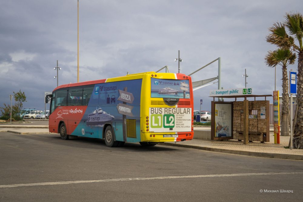 Автобус в порту