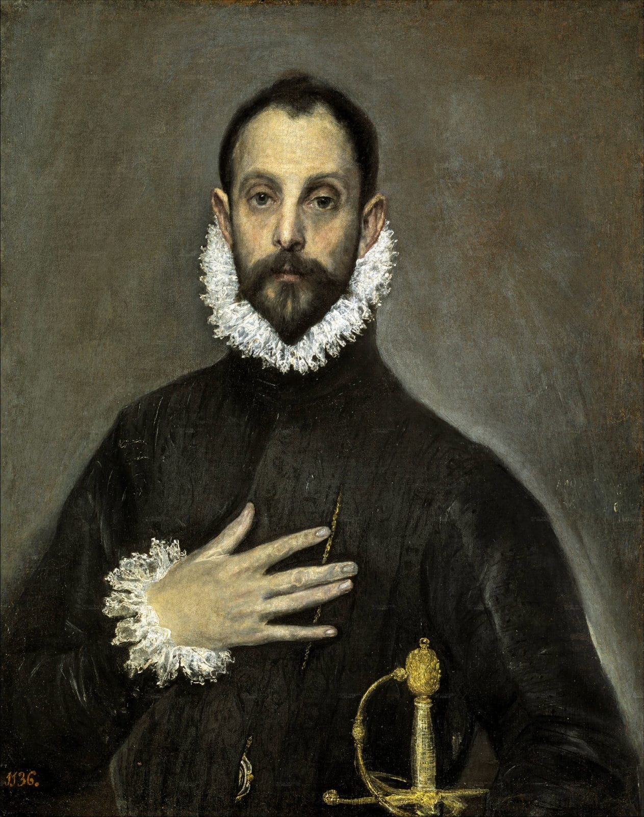 «Рыцарь с рукой на груди», Эль Греко (ок. 1580)